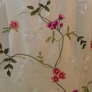 100% Silk embroidered dress